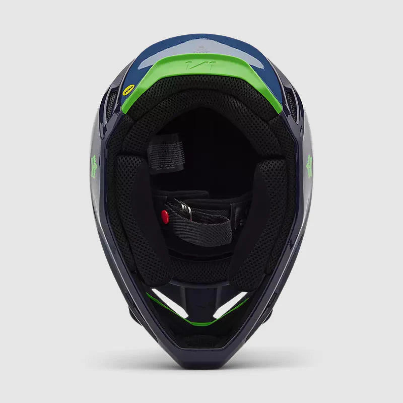 Casco Moto Niño Fox V1 Taunt Azul