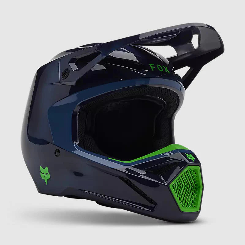 Casco Moto Niño Fox V1 Taunt Azul