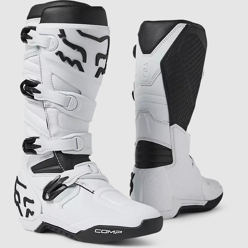Botas Moto Comp Blanco Fox