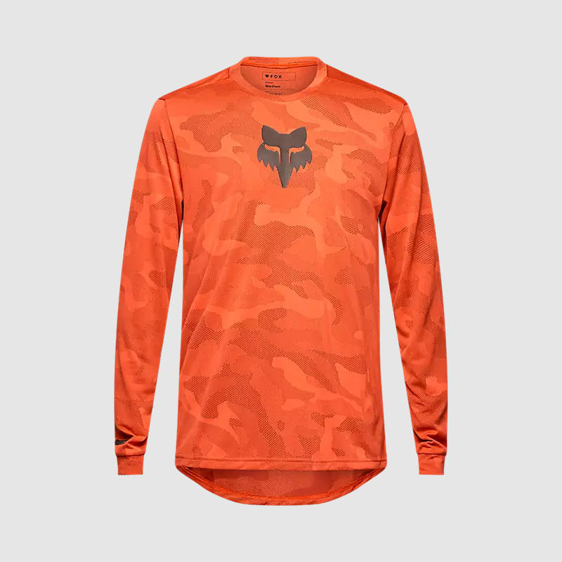 Polera Bicicleta Ranger TruDri™ Manga Larga Naranjo Fox