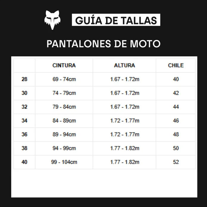 Guía de Talla