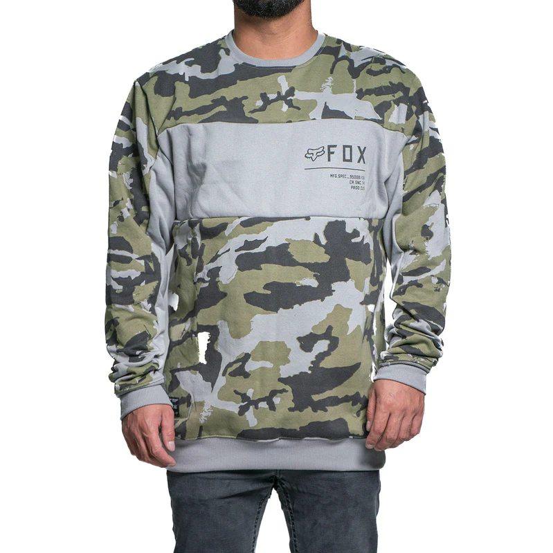 Poleron Lifestyle Refract Crew Negro Fox