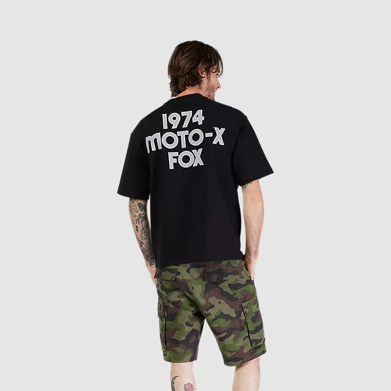 Polera Lifestyle Moto-X Oversized Negro Fox