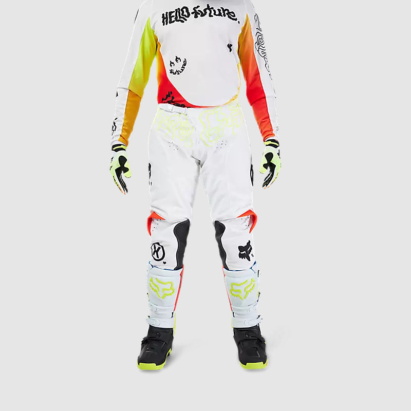 Pantalon Moto 180 Hello Future Blanco Fox