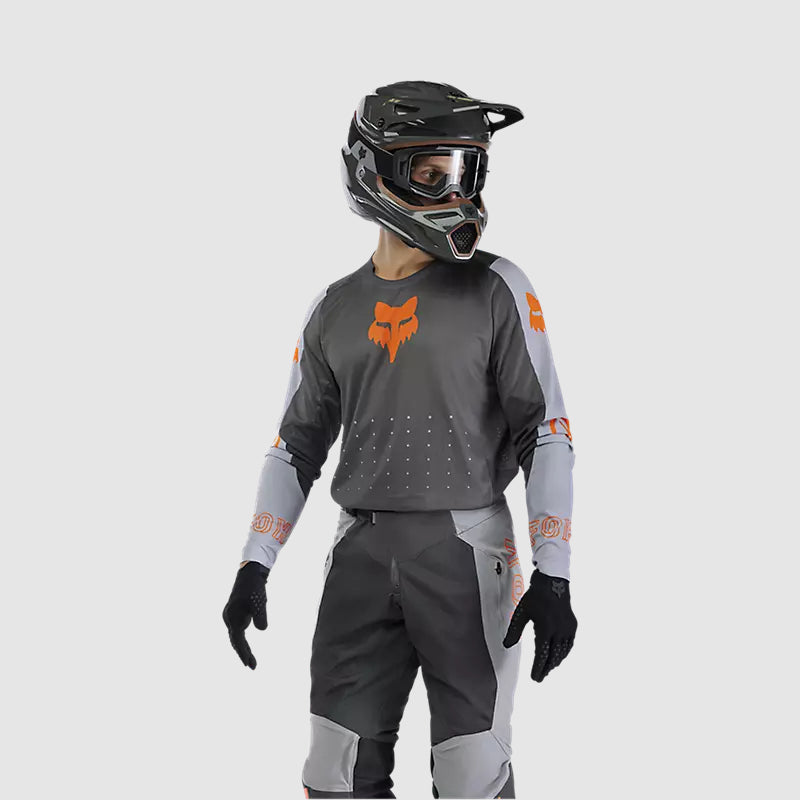 Polera Moto Off-Road Ranger Air Gris Fox