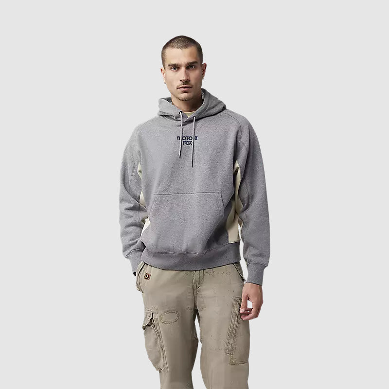 Poleron Lifestyle Moto-X Oversized Gris Fox