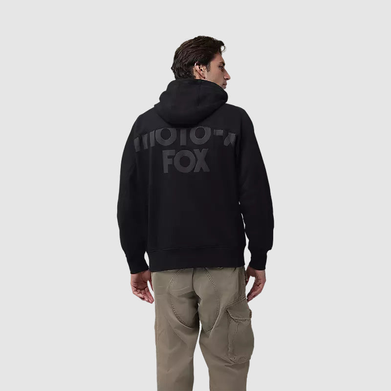 Poleron Lifestyle Moto-X Oversized Negro Fox