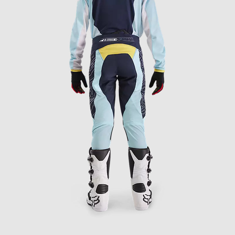Pantalon Moto Niño 180 Elevated Azul Fox