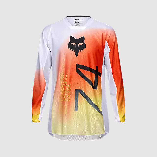 Polera Moto Air Haze 180 Blanco Fox