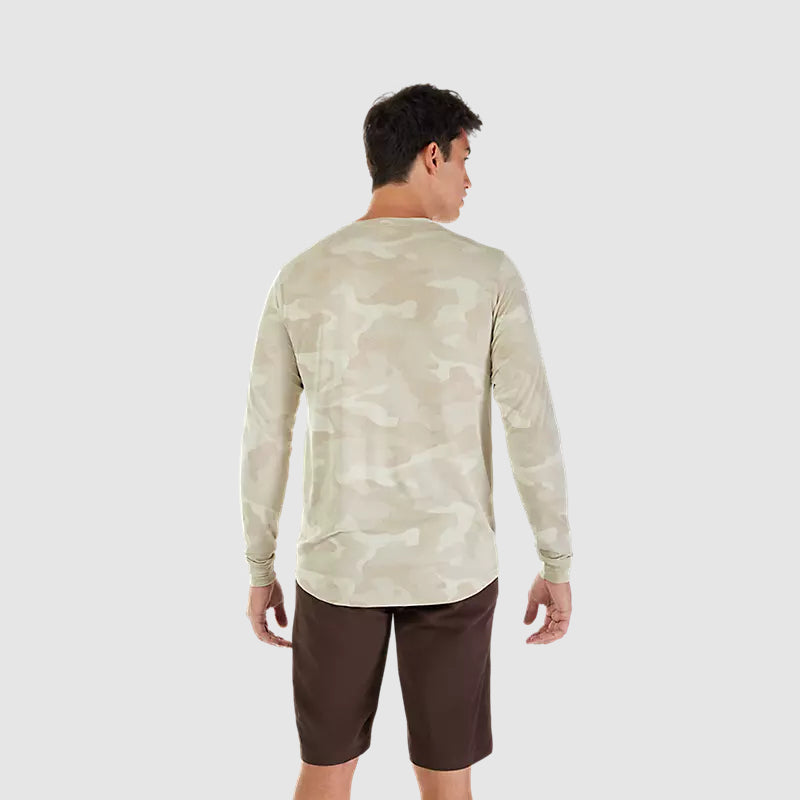 Polera Bicicleta Ranger TruDri Manga Larga Crema Fox