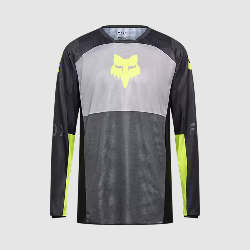 Polera Moto 180 Flow Negro/Amarillo Fox