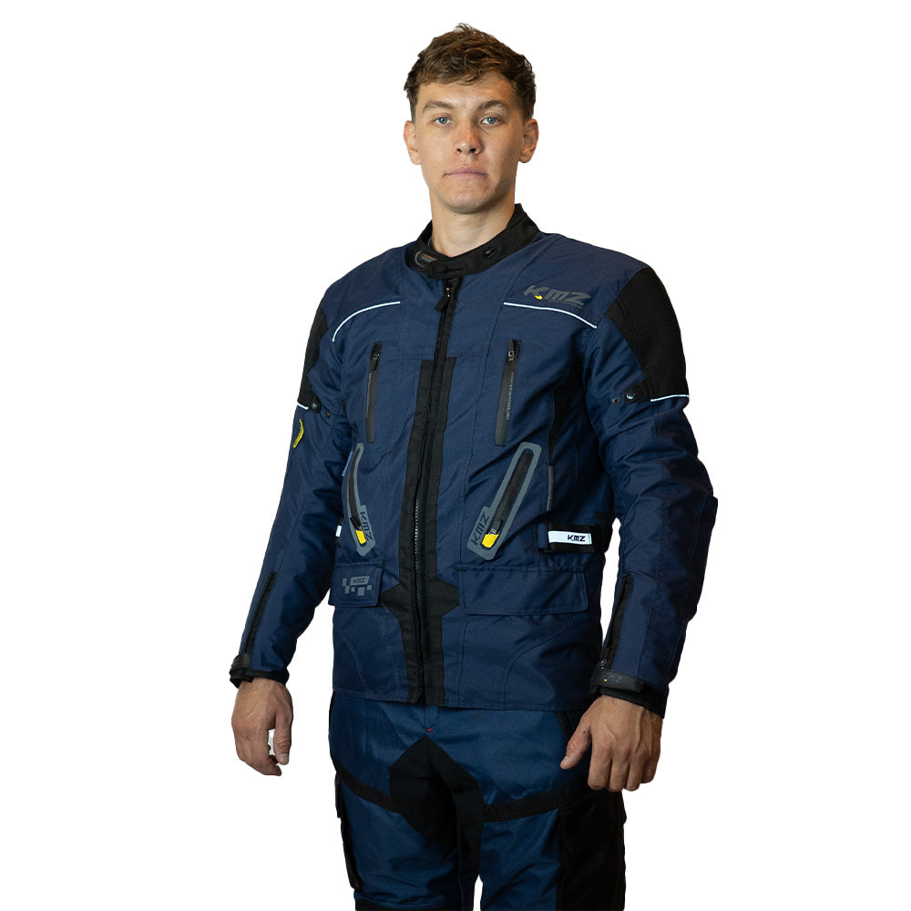 Chaqueta Moto Calle Prime Nomad Azul Kmz