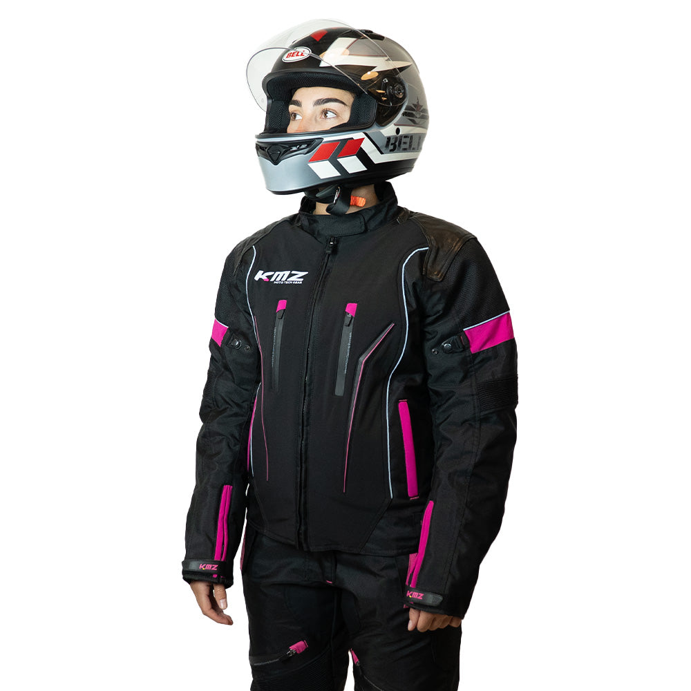Chaqueta Moto Calle Streetflow Apex Negro Kmz