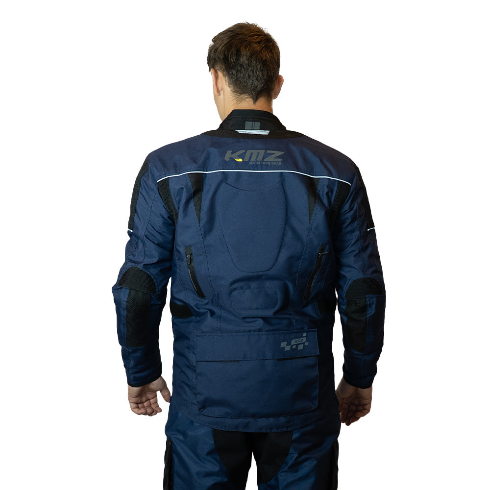 Chaqueta Moto Calle Prime Nomad Azul Kmz