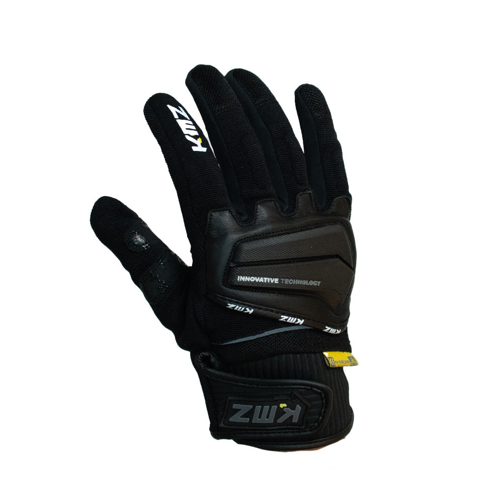 Guantes Moto Calle Citycore Apex Negro Verde KMZ