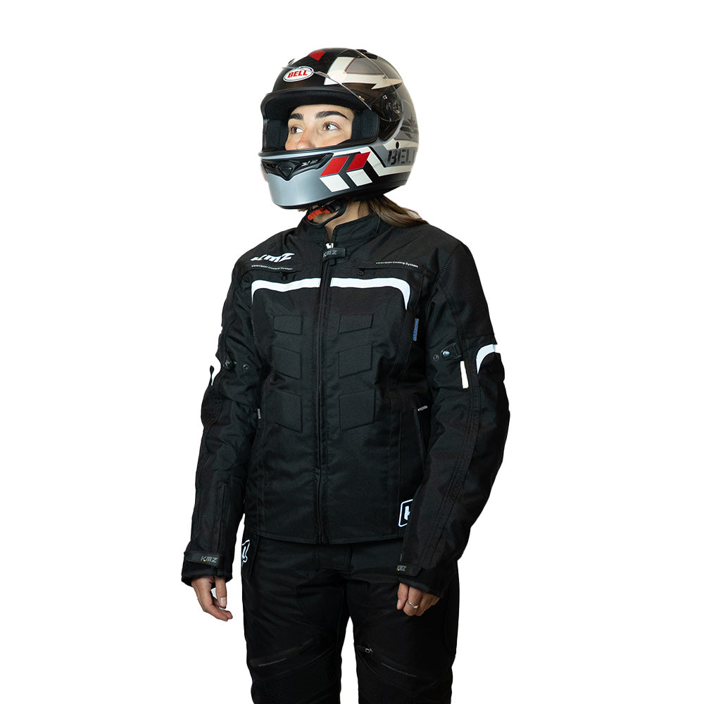 Chaqueta Moto Calle Metro Apex Negro Kmz
