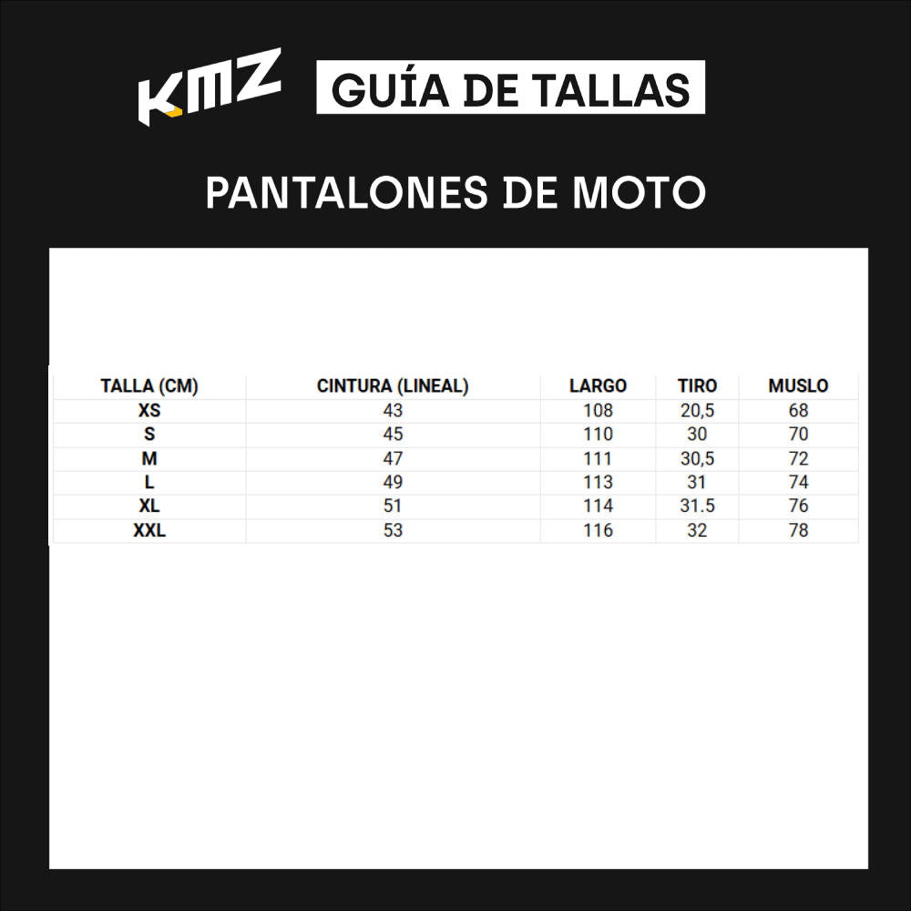 Pantalon Moto Calle Core Nomad Negro Kmz