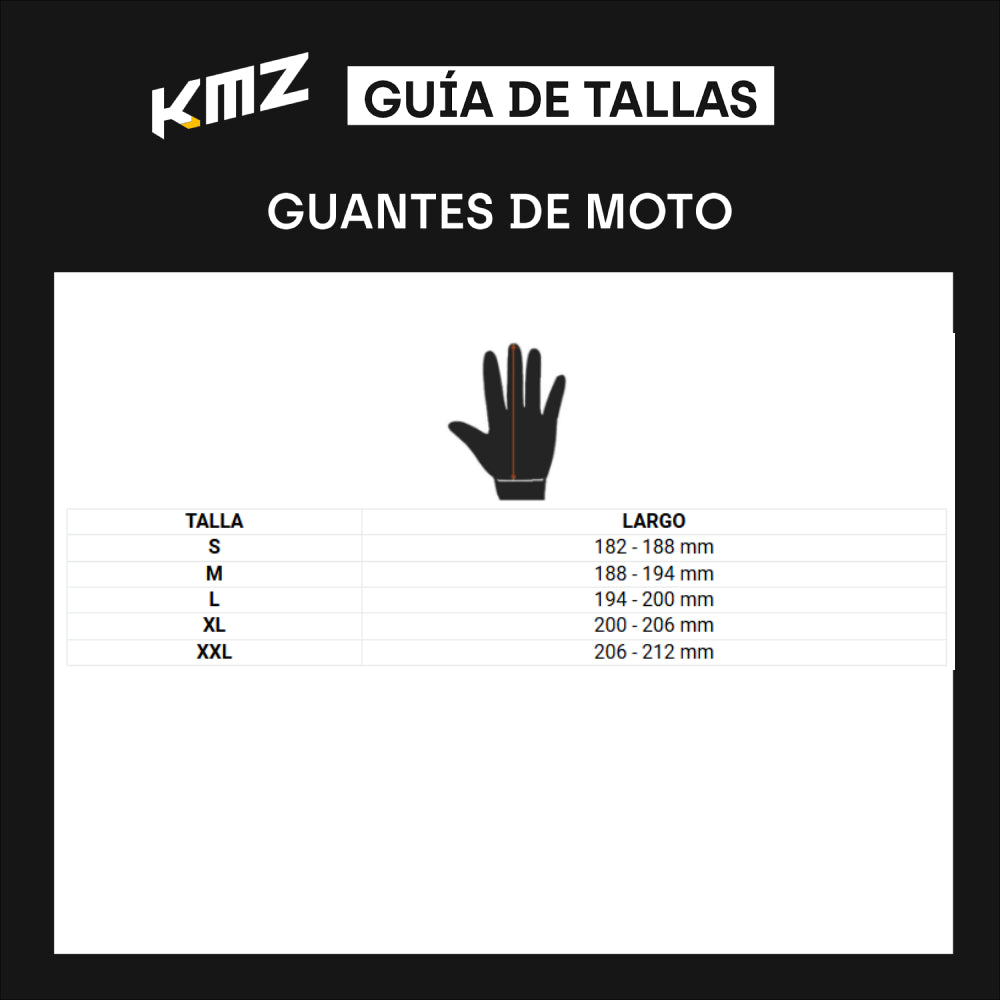 Guantes Moto Calle Nomad I Nomad Negro Kmz