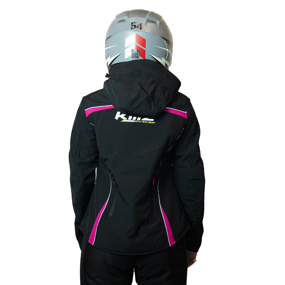 Chaqueta Moto Calle Mujer Pinky Negro/Rosado KMZ