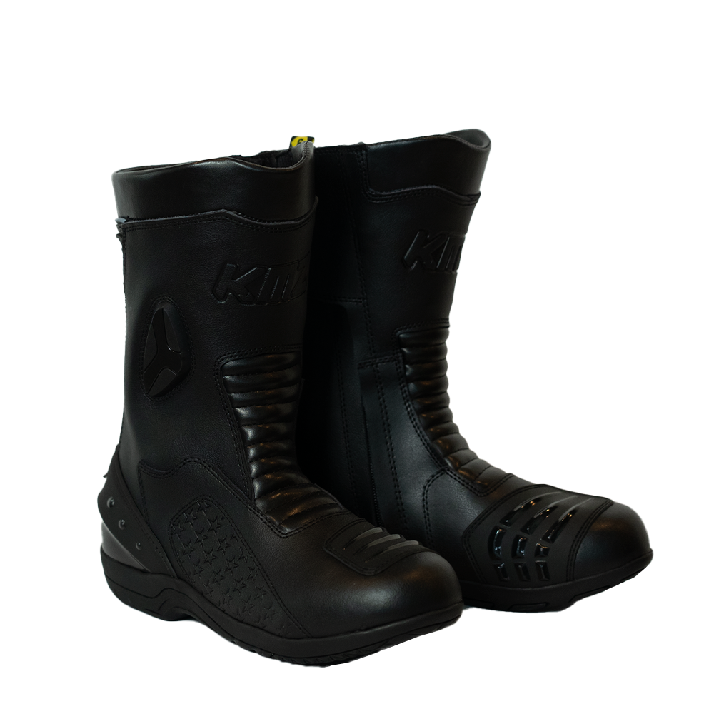 Botas Moto Calle Alpha Apex Negro Kmz