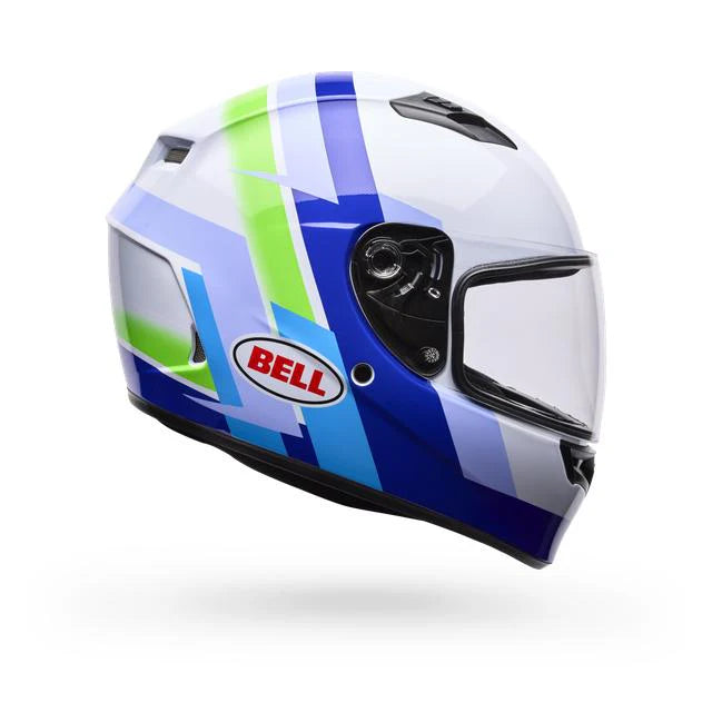 Casco Moto Qualifier Vibe Azul/Blanco