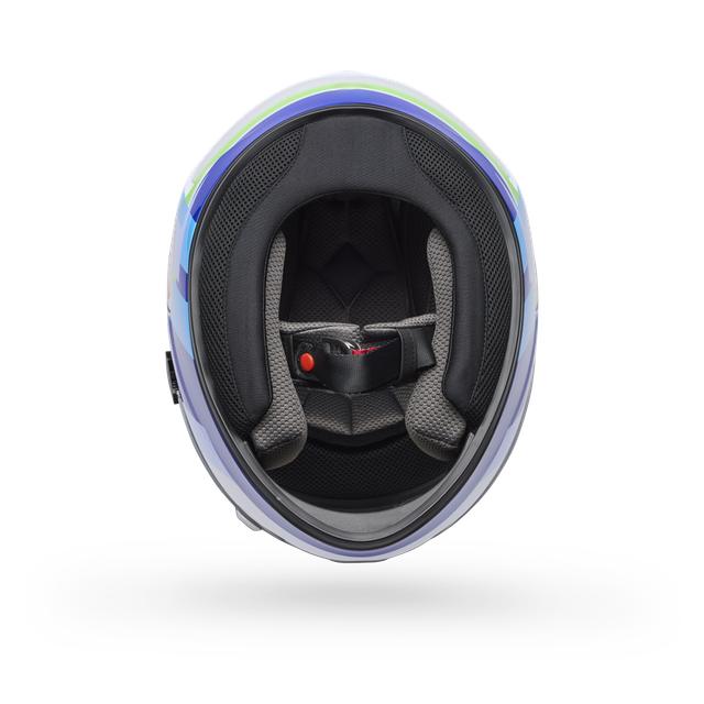 Casco Moto Qualifier Vibe Azul/Blanco