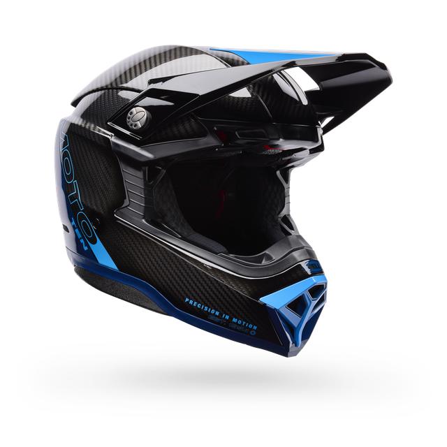 Casco Moto Bell Spherical Moto-10 Azul/Negro