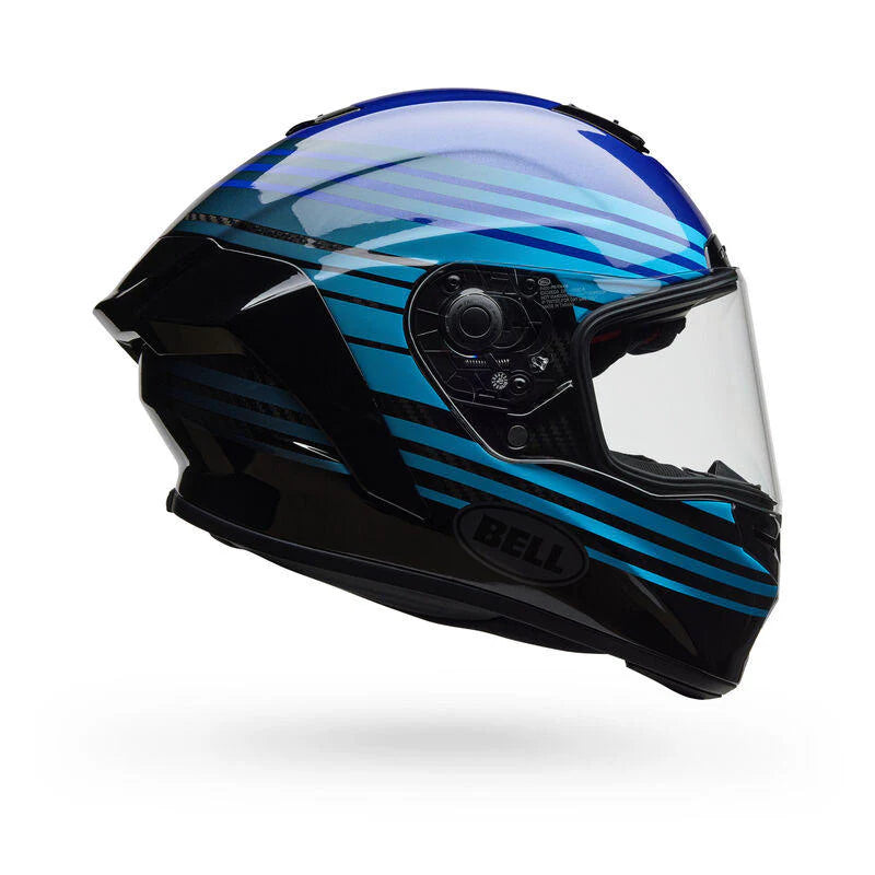 Casco Moto Bell Race Star DLX Flex Azul/Negro