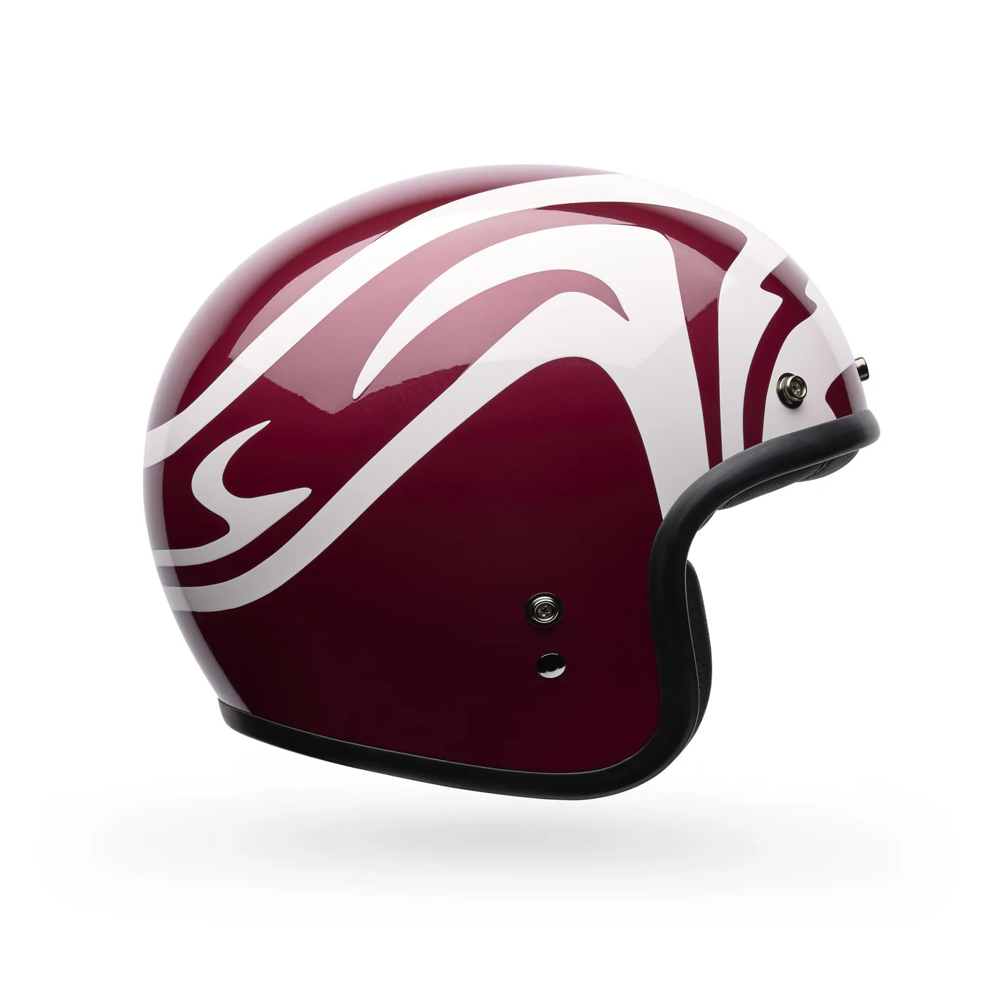 Casco Moto Bell Custom 500 Slap Rojo/Blanco