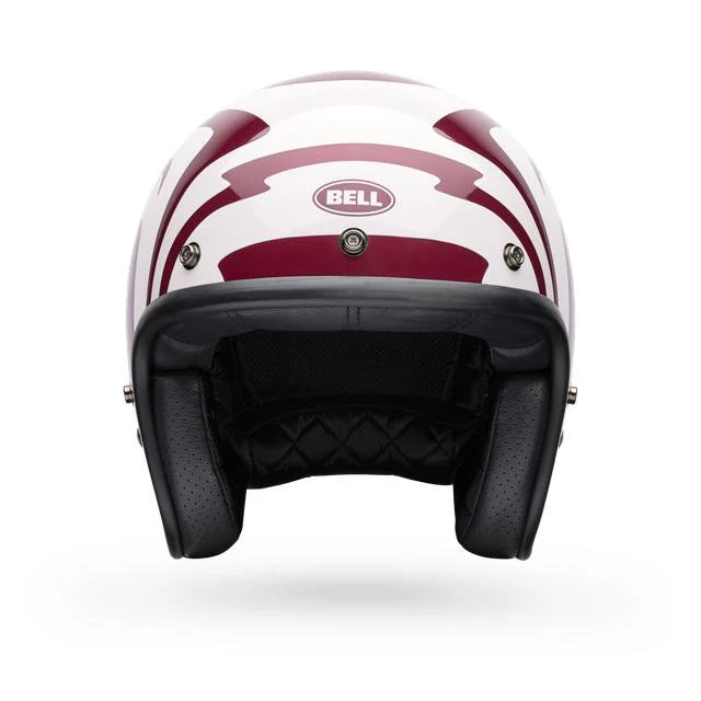 Casco Moto Bell Custom 500 Slap Rojo/Blanco