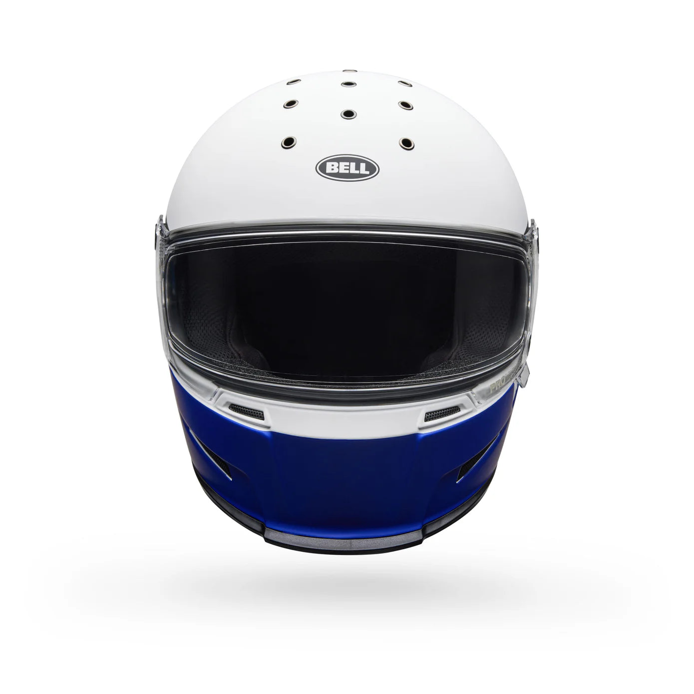 Casco Moto Bell Eliminator Menace Azul/Blanco