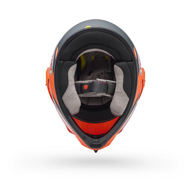 Casco Moto Bell MX-9 ADV Naranjo