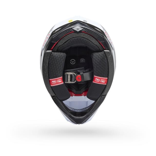 Casco Moto Bell Spherical Moto-10 Blanco/Negro