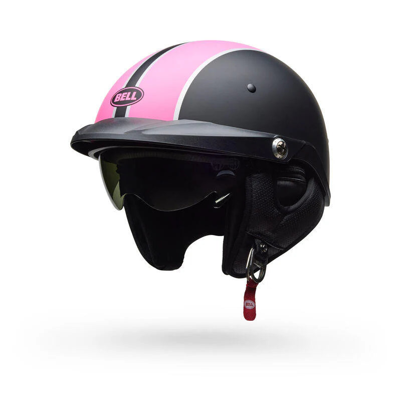 Casco Moto Bell Pit Boss Negro/Rosado Matte