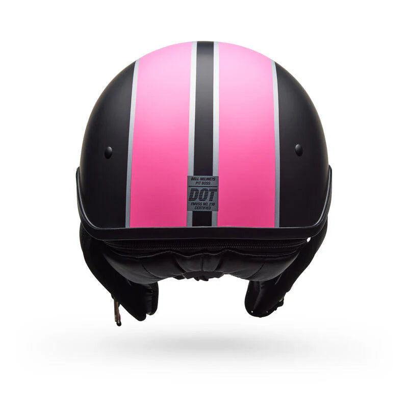 Casco Moto Bell Pit Boss Negro/Rosado Matte