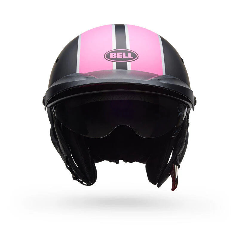 Casco Moto Bell Pit Boss Negro/Rosado Matte