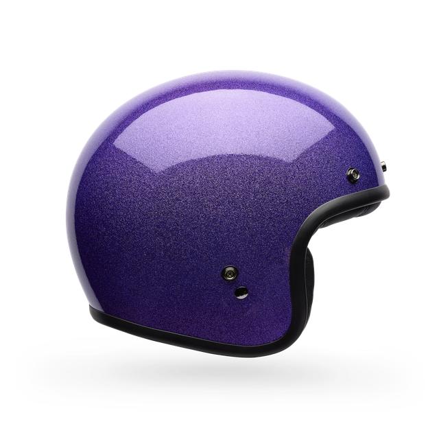 Casco Moto Bell Custom 500 Flake Morado