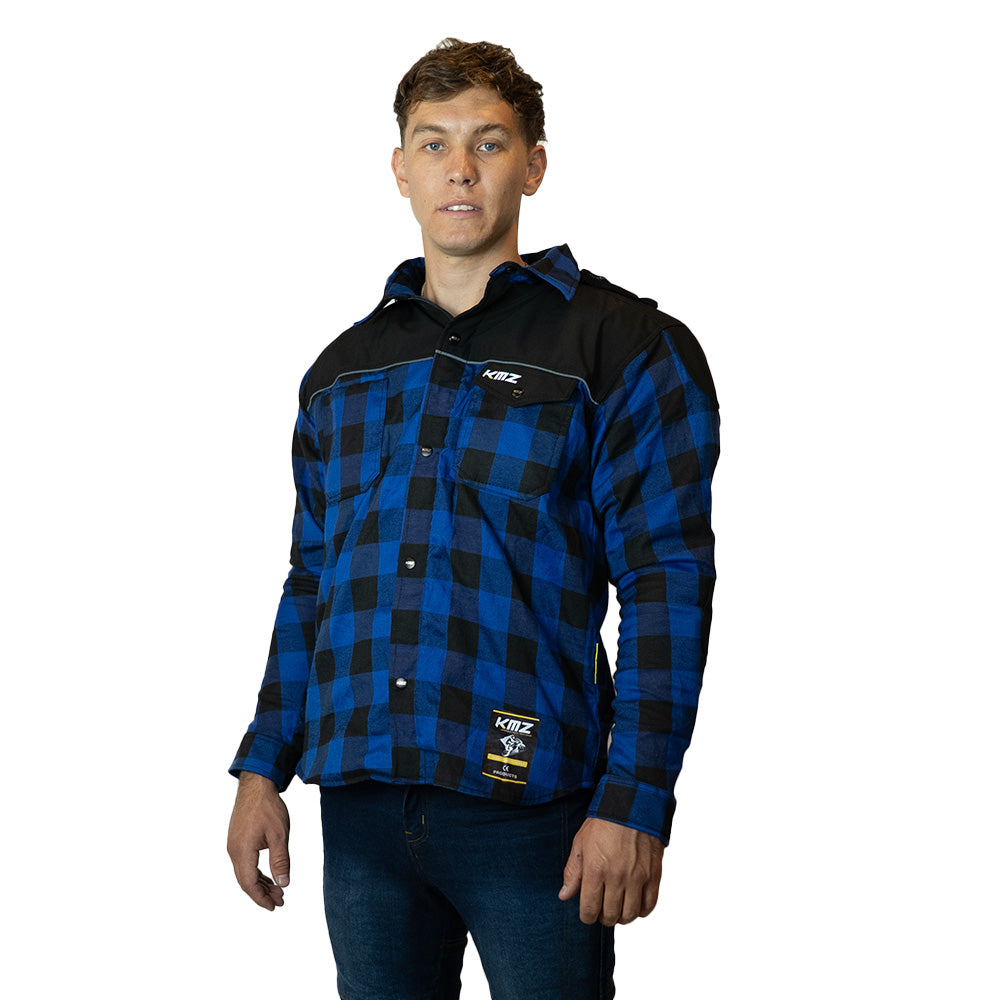 Chaqueta Moto Calle Outrider Horizon Azul Kmz