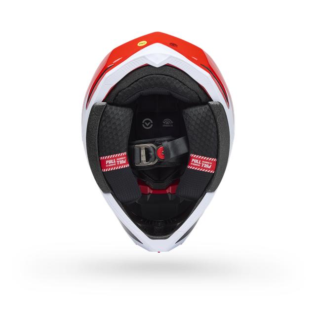 Casco Moto Bell Spherical Moto-10 Rojo/Negro