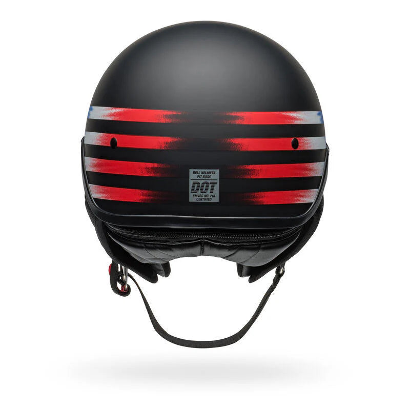 Casco Moto Bell Pit Boss Negro/Rojo