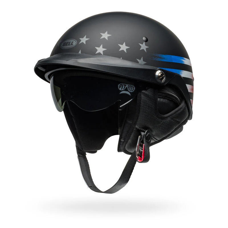 Casco Moto Bell Pit Boss Negro/Rojo