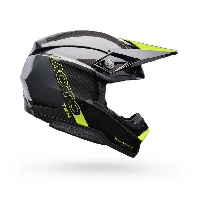 Casco Moto Bell Spherical Moto-10 Gris/Amarillo
