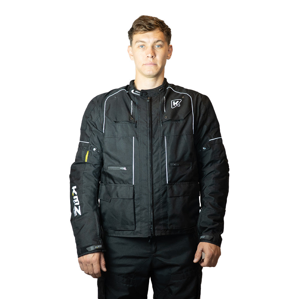 Chaqueta Moto Calle Metro Apex Negro Kmz