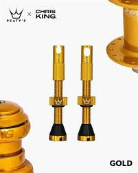 Valvula Tubular Chris King Mk2 42mm Bicicleta Dorado Peatys