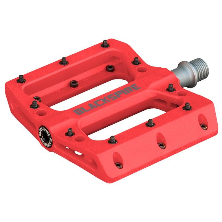 Pedales Resina Nylotrax Rojo Blackspire