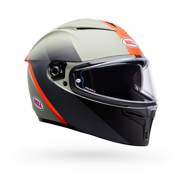 Casco Moto Calle Lithium Mips Bash Gris/Naranjo Certificado QR Bell