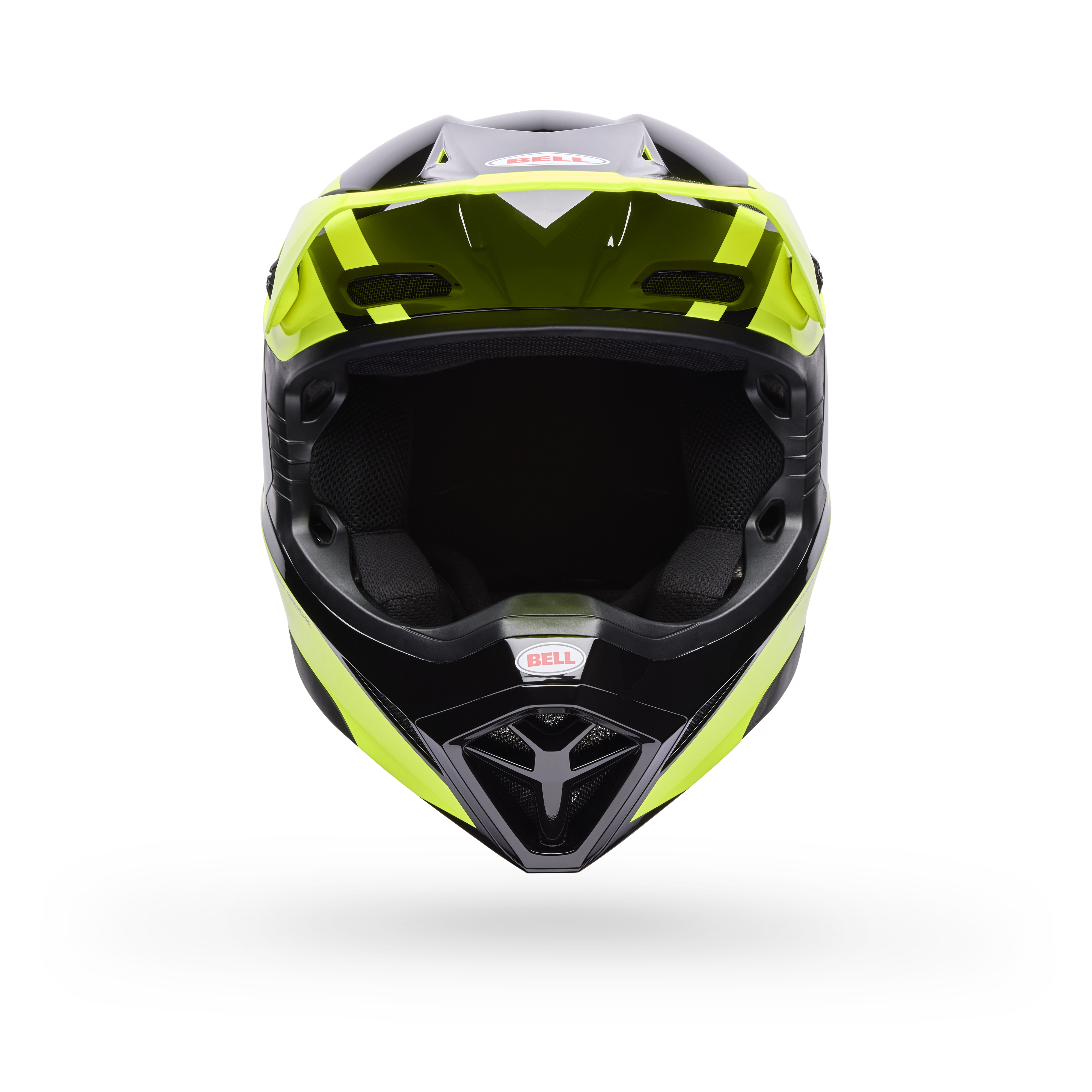 Casco Moto MX-10 Amarillo/Negro Certificado QR Bell