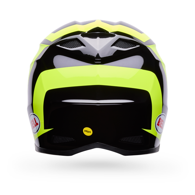 Casco Moto MX-10 Amarillo/Negro Certificado QR Bell