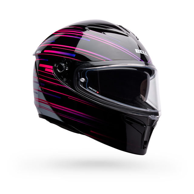 Casco Moto Calle Lithium Velo Negro/Blanco Certificado QR Bell