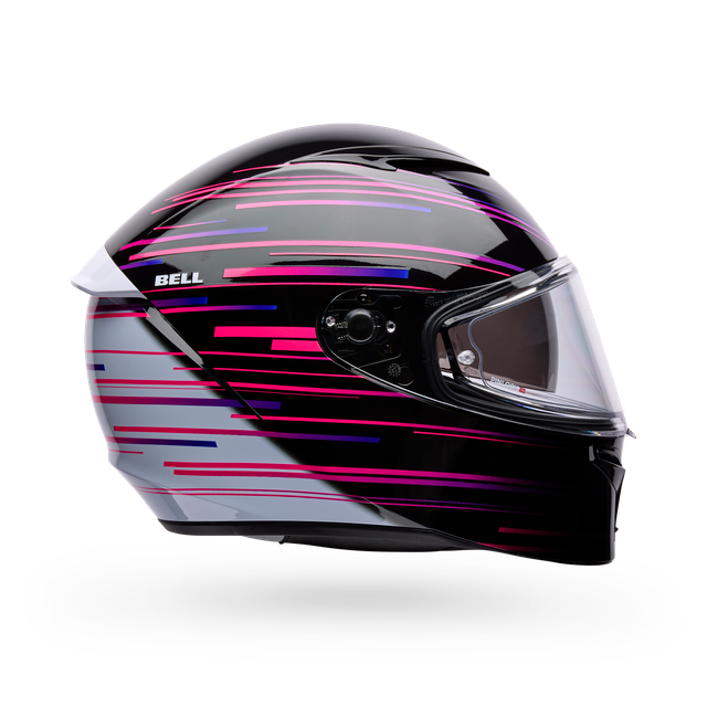 Casco Moto Calle Lithium Velo Negro/Blanco Certificado QR Bell